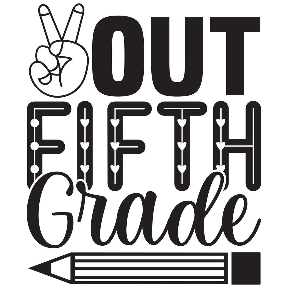 out fifth grade vector