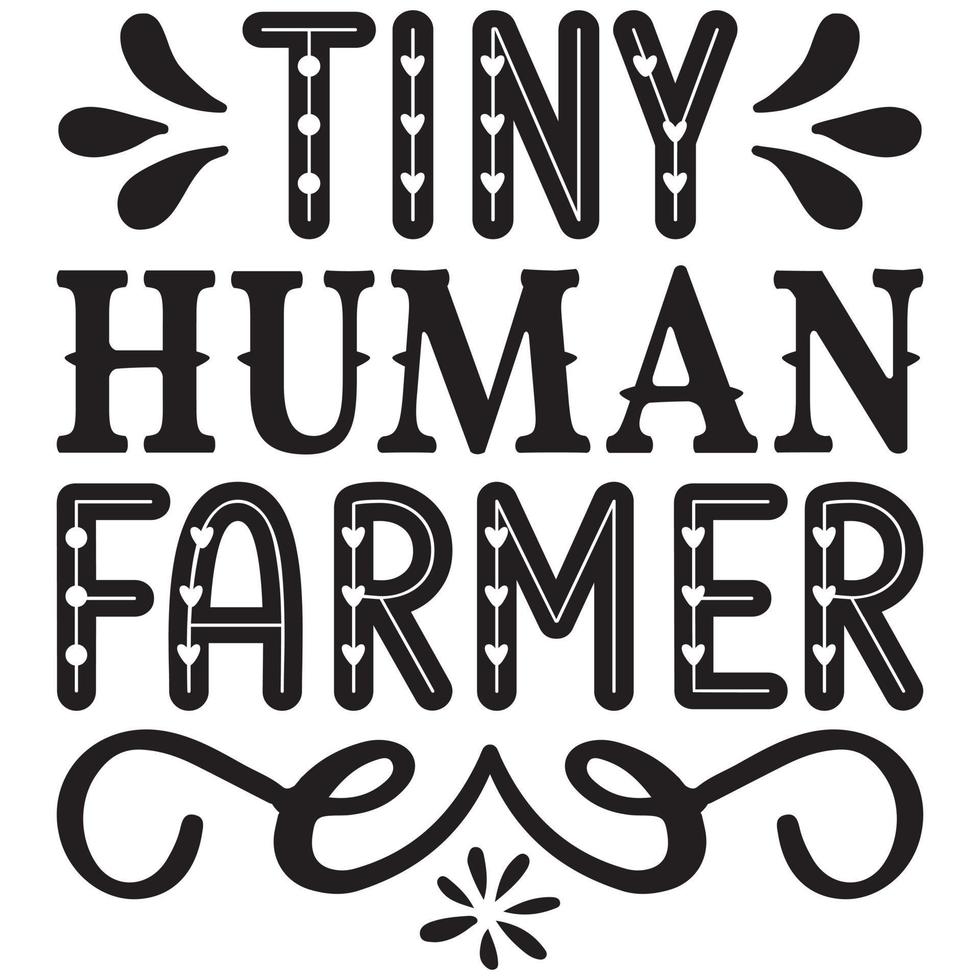 tiny human farmer vector