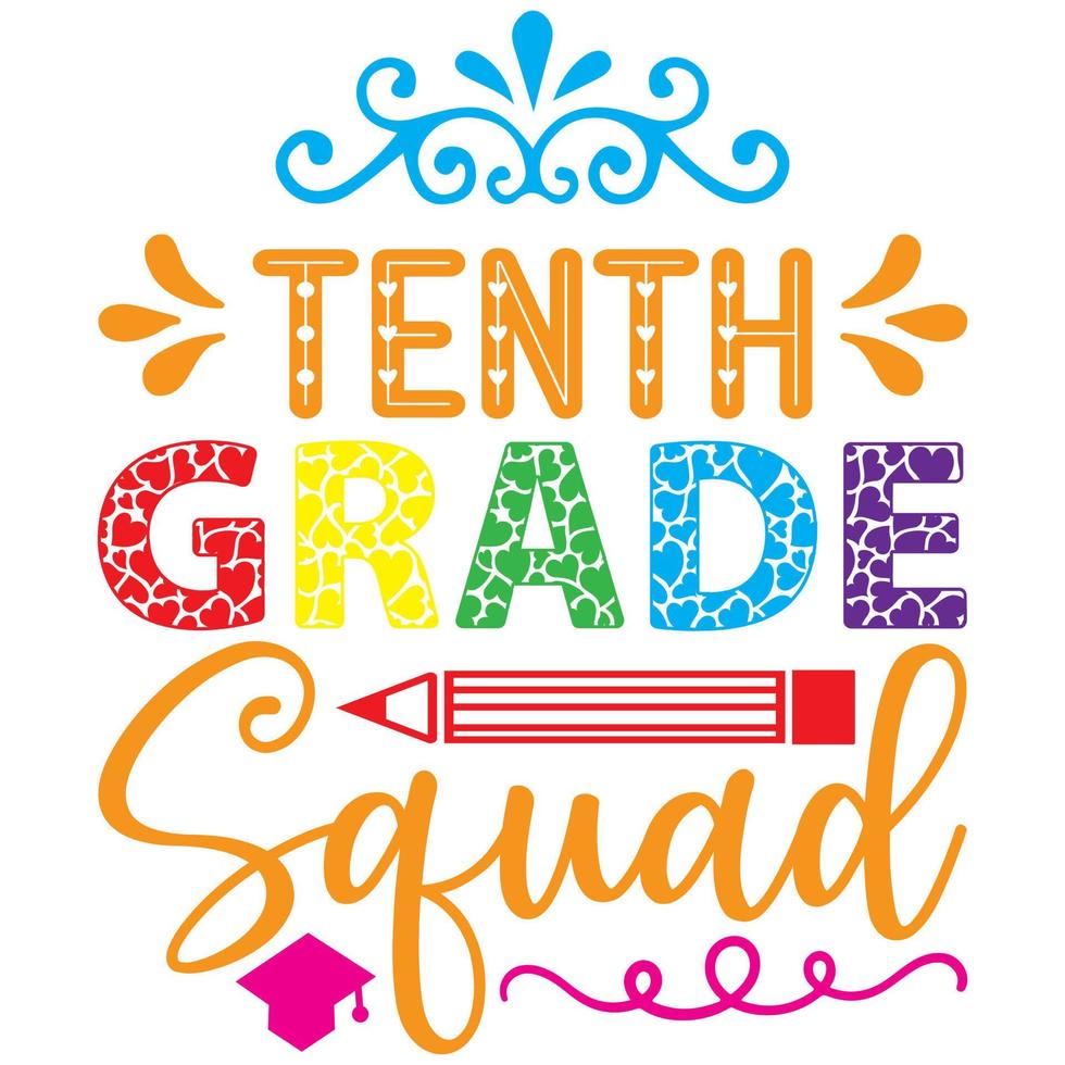tenth grade squad vector