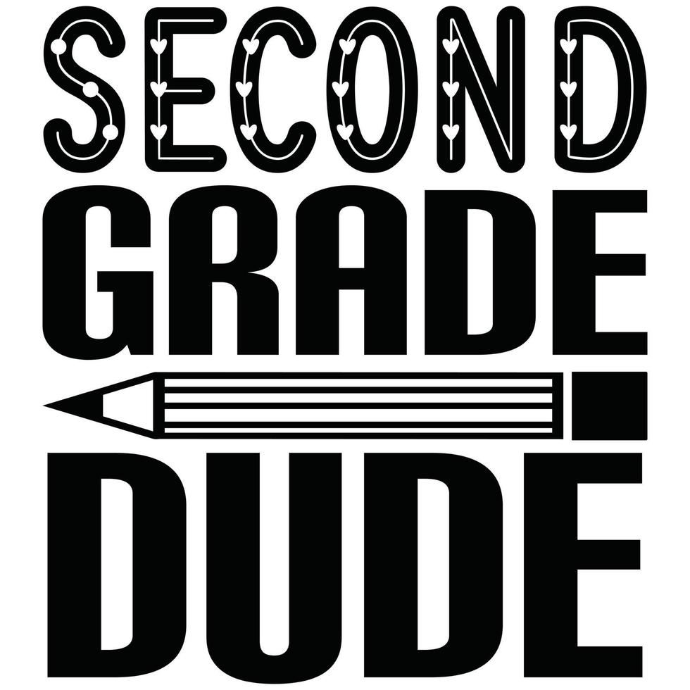 second grade dude vector