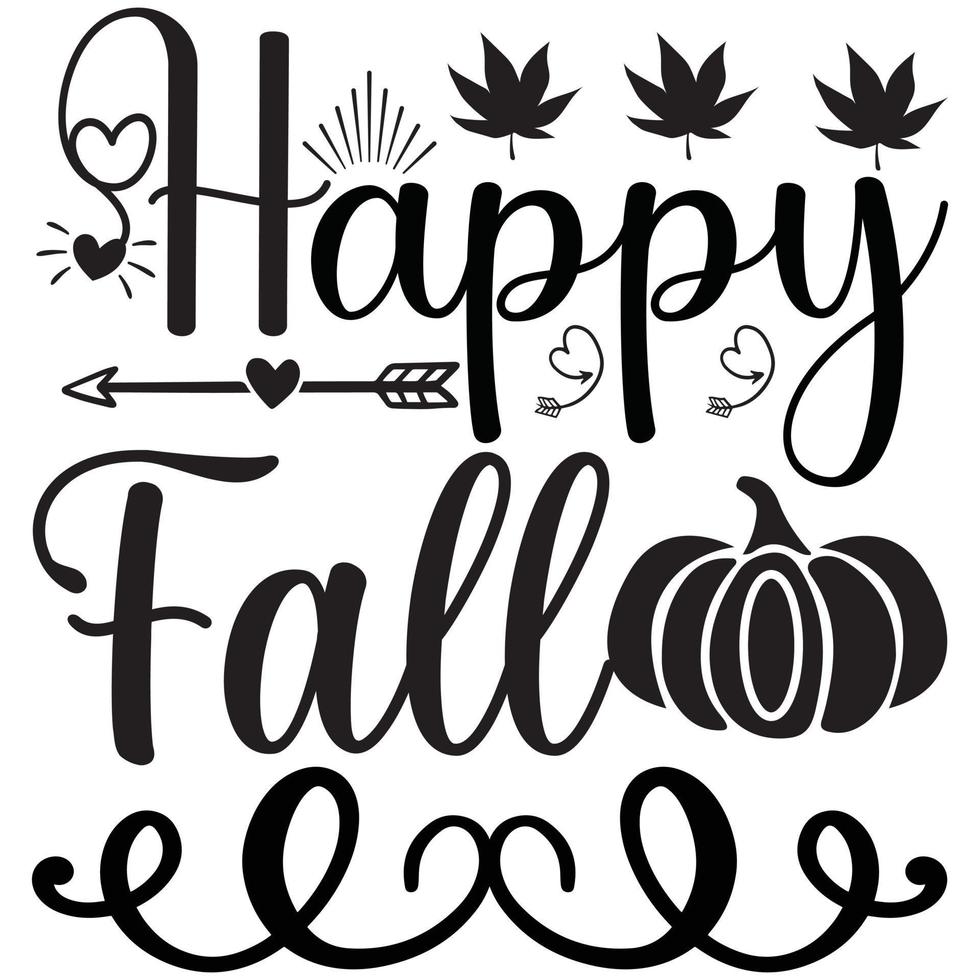 happy fall design vector