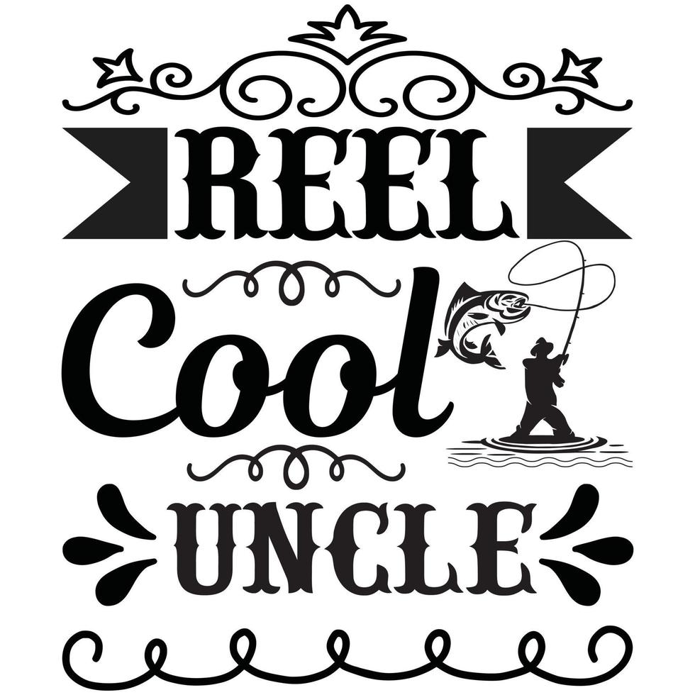 reel cool uncle vector