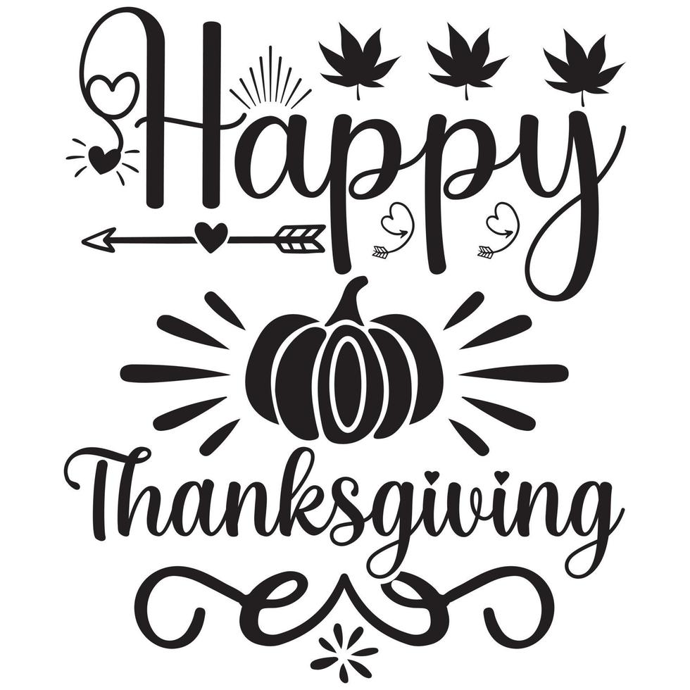 happy thanksgiving design vector