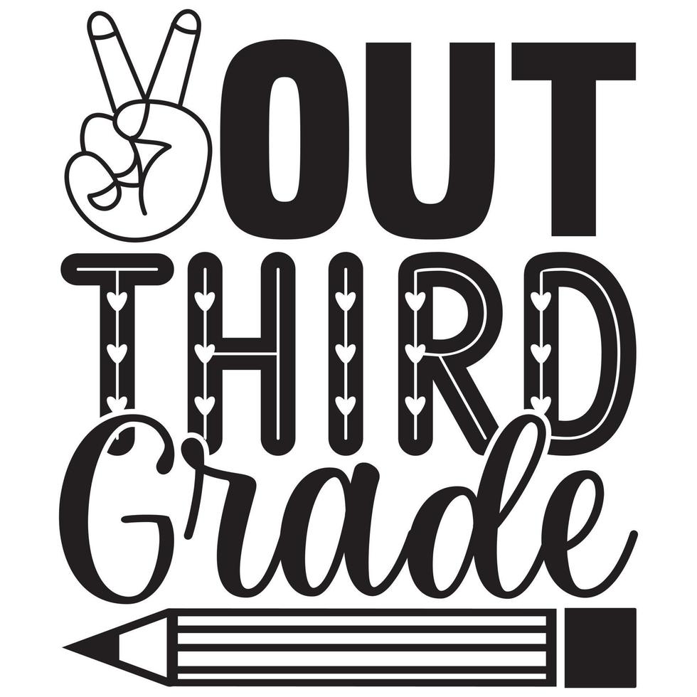 out third grade vector