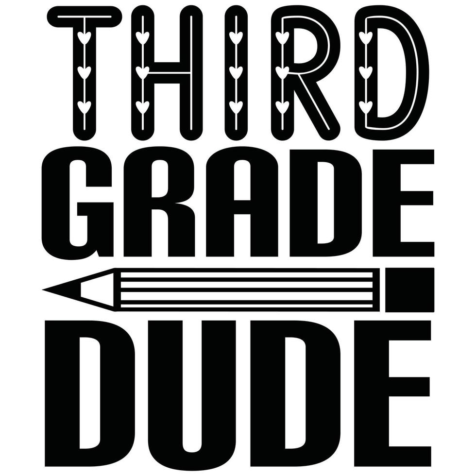 third grade dude vector
