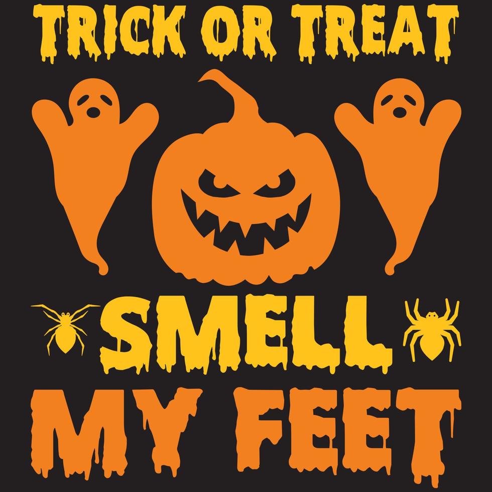 trick or treat smell my feet 14836788 Vector Art at Vecteezy