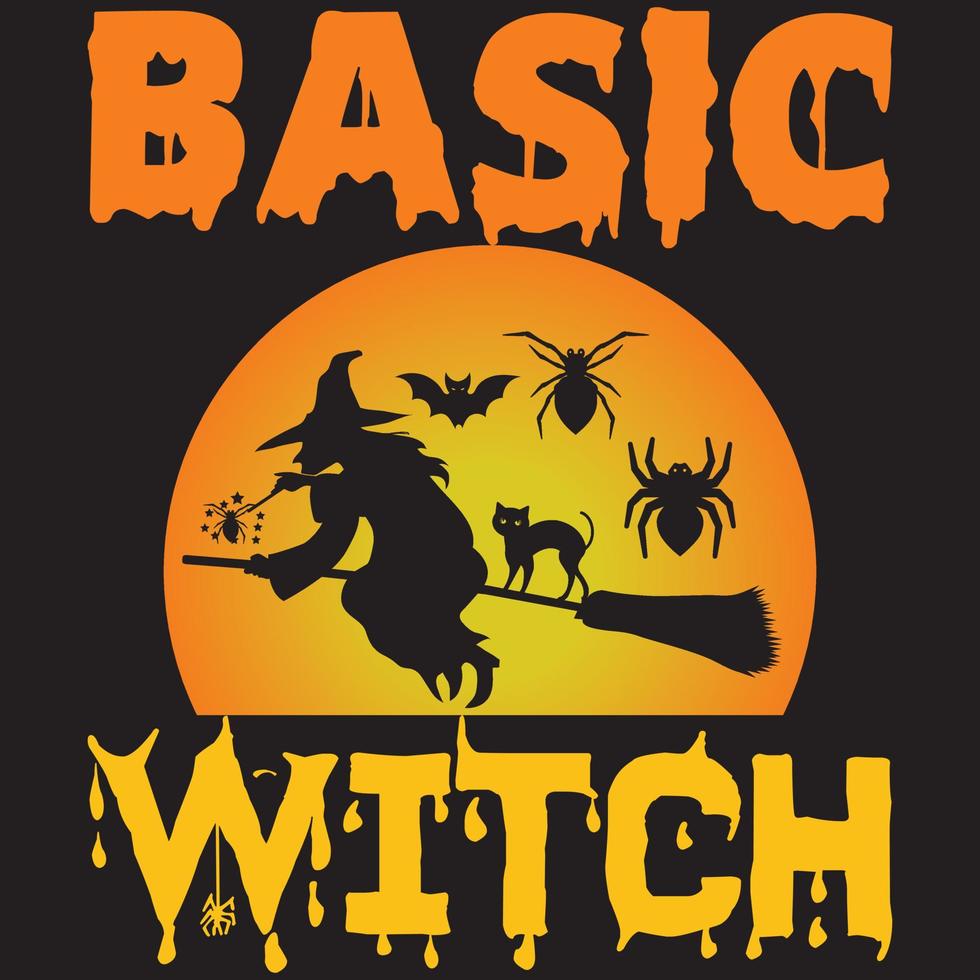 basic witch design vector
