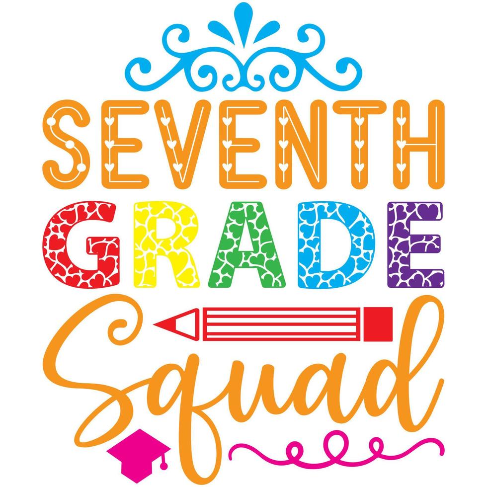 seventh grade squad vector