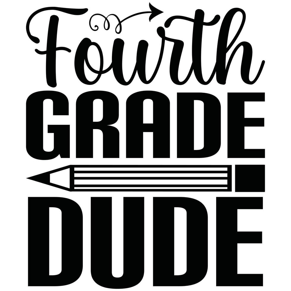 fourth grade dude vector