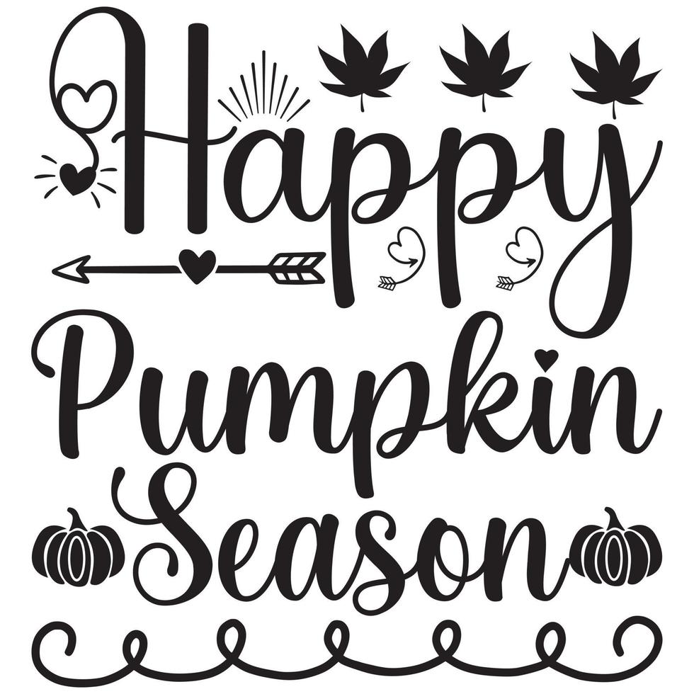 happy pumpkin season vector