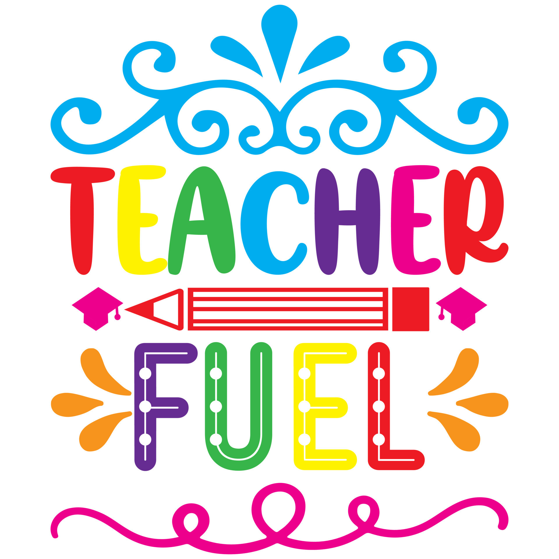 teacher fuel design 14836928 Vector Art at Vecteezy
