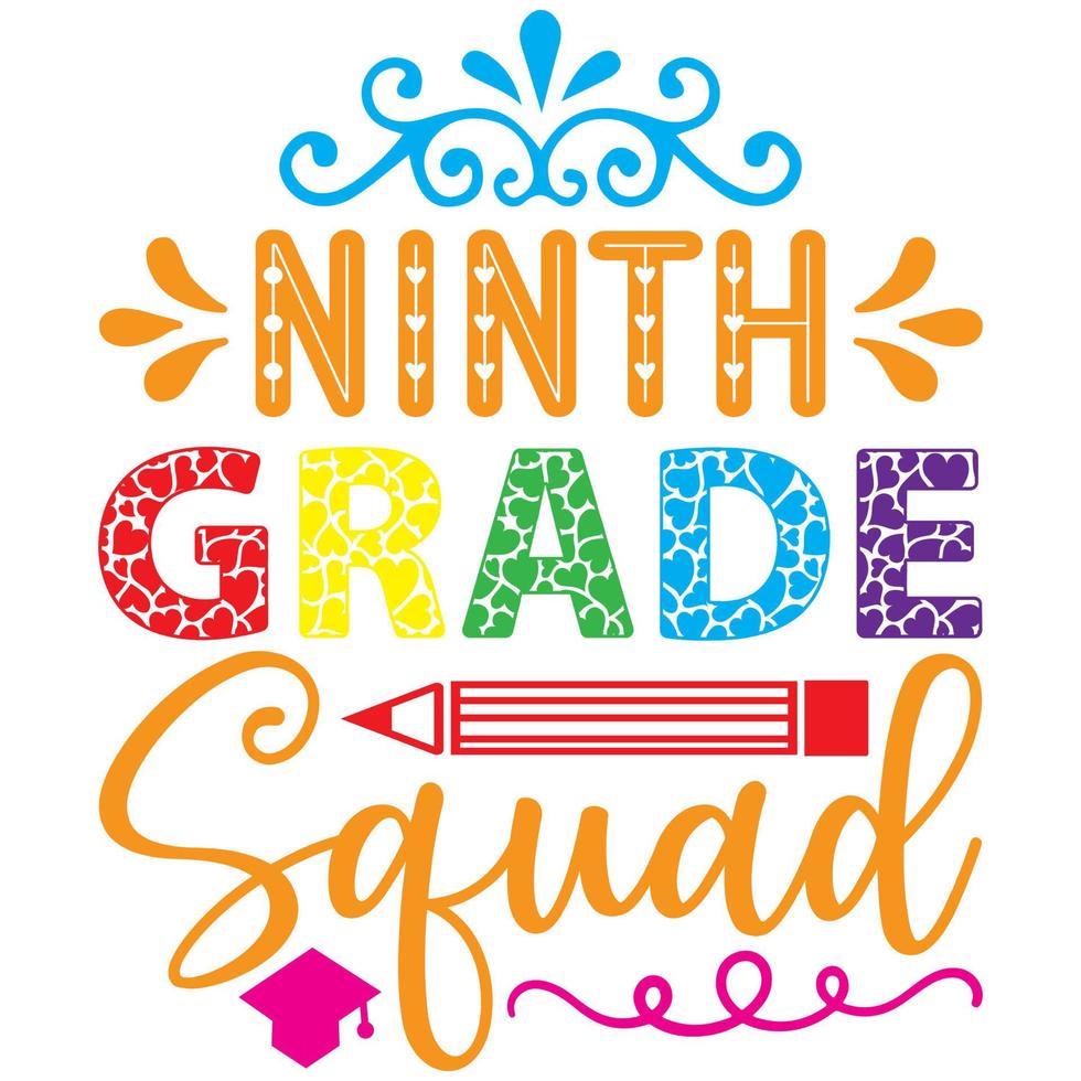 ninth grade squad vector