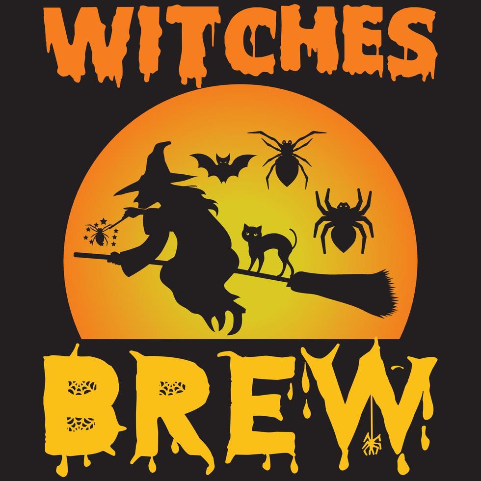 witches brew design vector