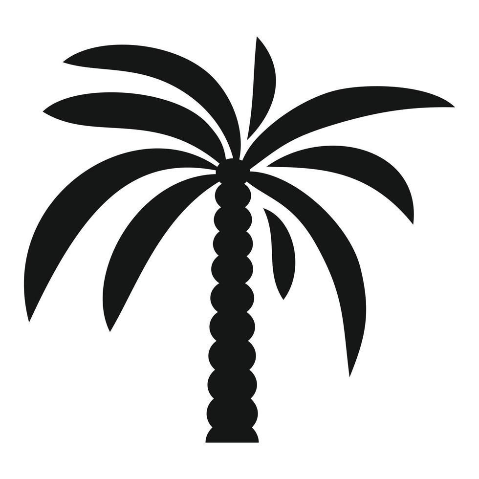 Landscape palm icon simple vector. Coconut tree vector