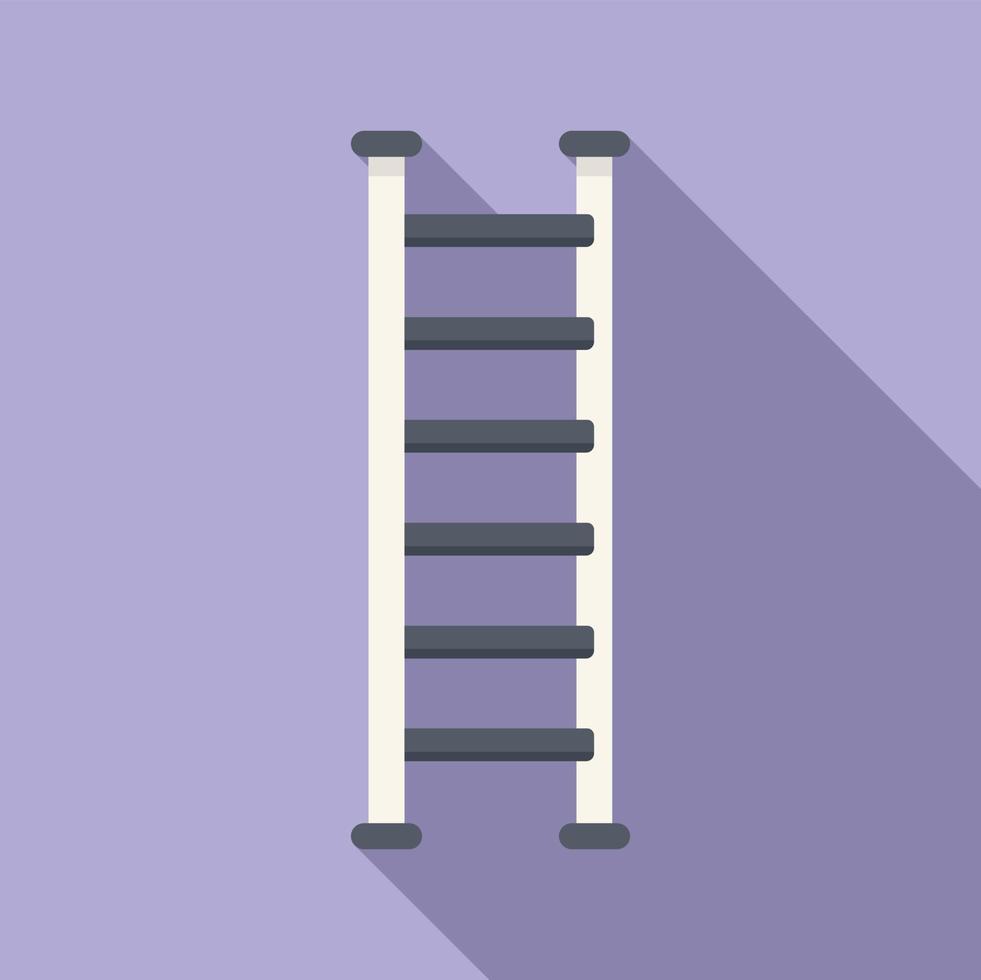 Stand ladder icon flat vector. Step construction vector