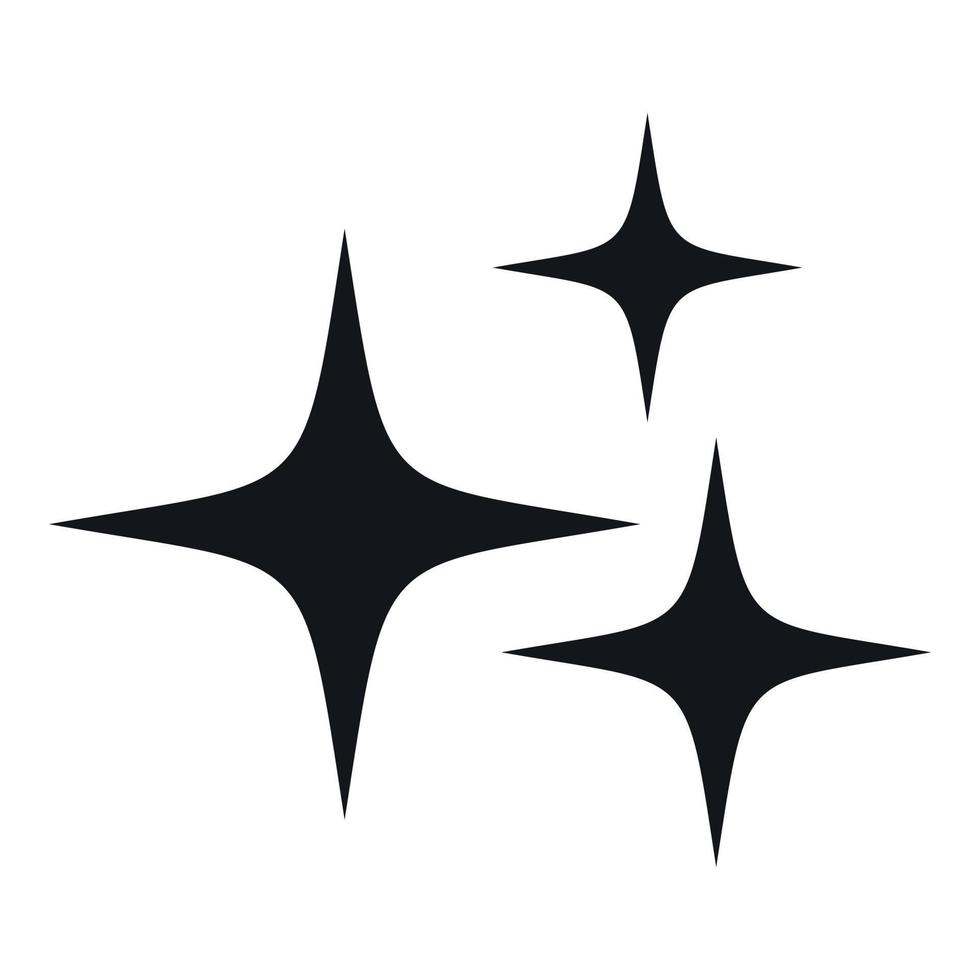 Stars icon, simple style vector