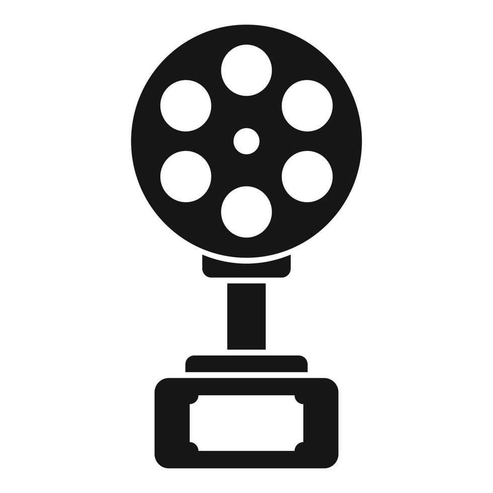 Cinema trophy icon simple vector. Film video vector