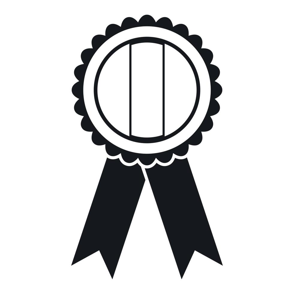 Rosette icon, simple style vector