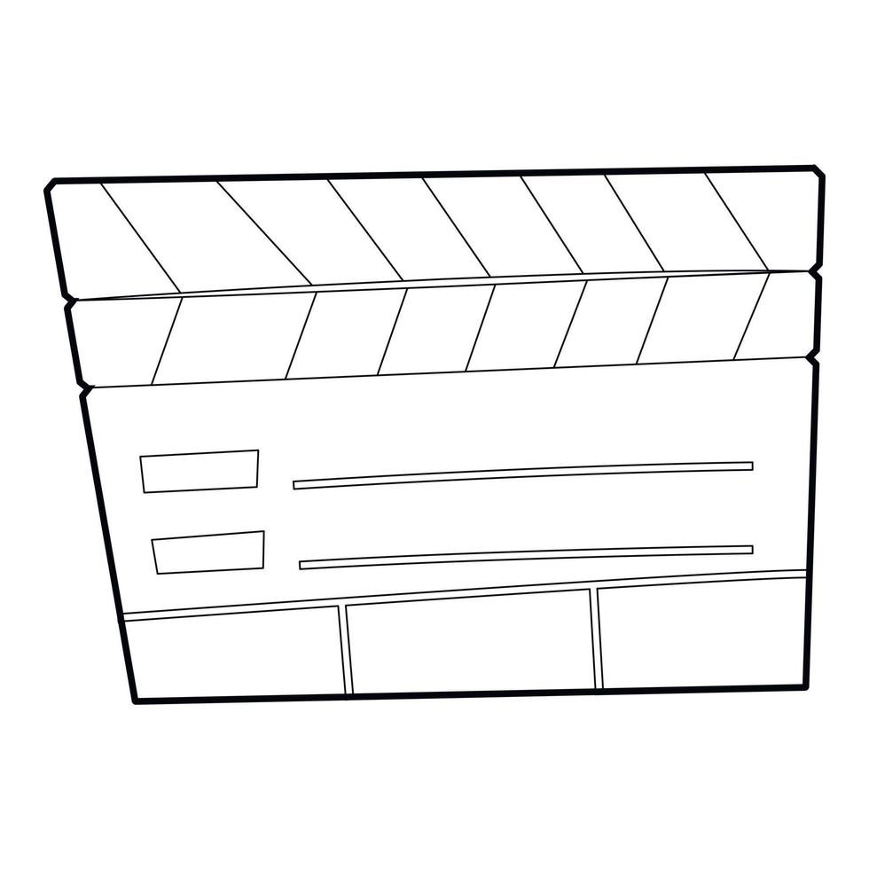 icono de payasadas, estilo de esquema vector