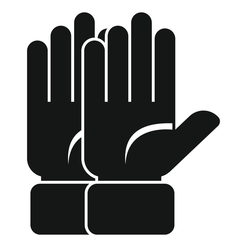 Auction hand icon simple vector. Finance court vector