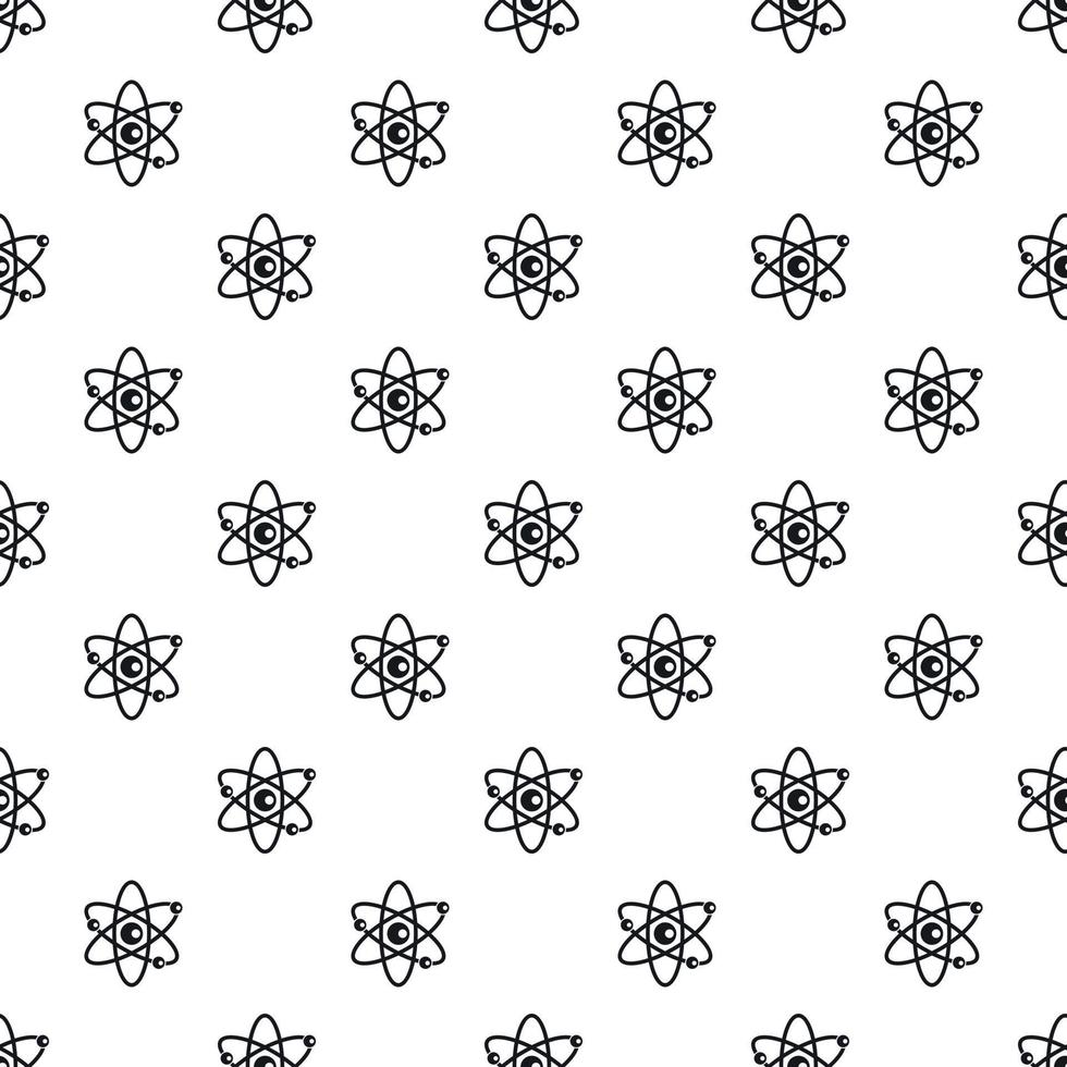 Atom with electrons pattern, simple style vector