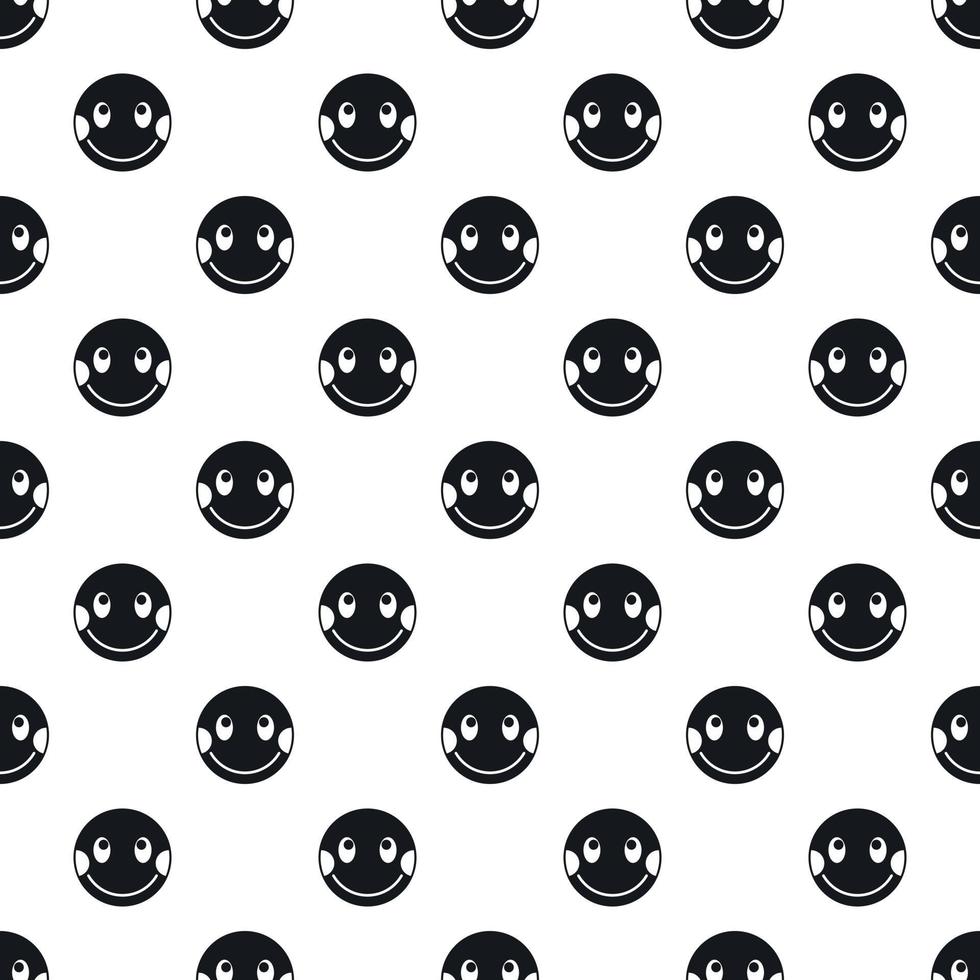 Embarrassing smiley pattern, simple style vector