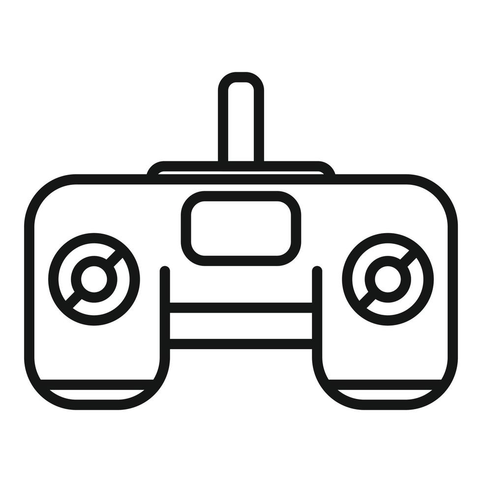 Joystick control icon outline vector. Data center vector