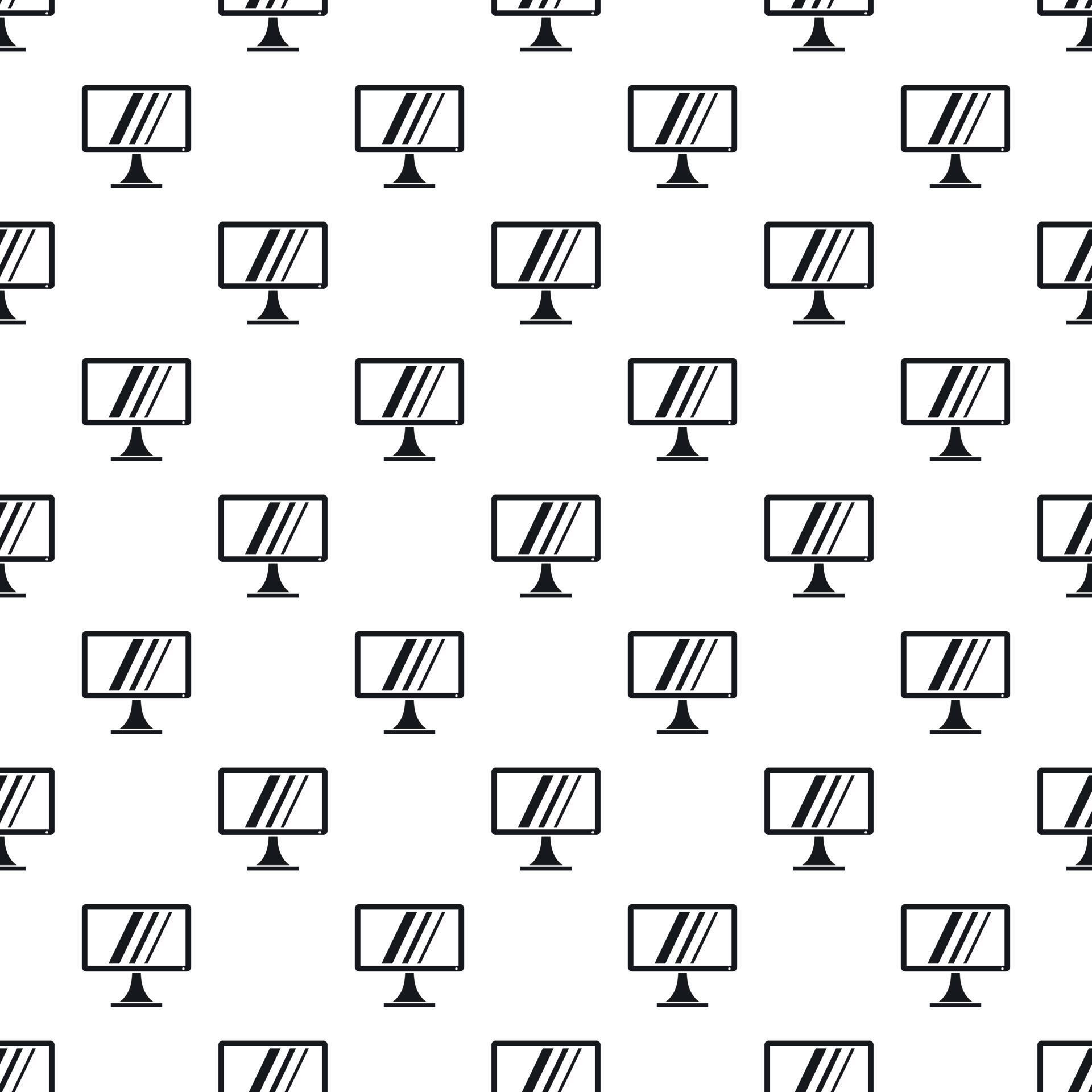Monitor pattern, simple style 14837415 Vector Art at Vecteezy