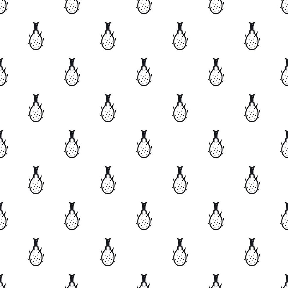 Dragon fruit pattern, simple style vector