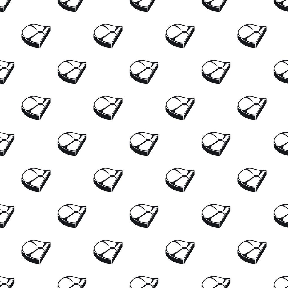 Piece of steak pattern, simple style vector