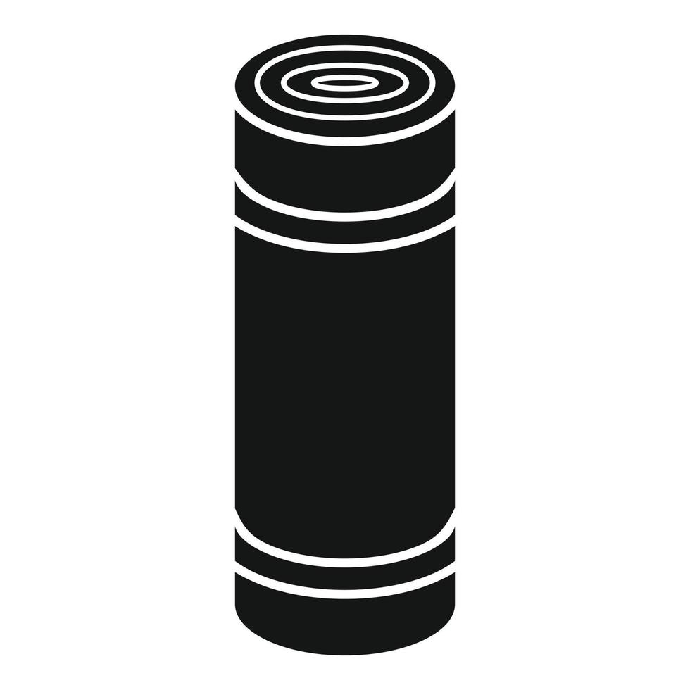 Mat icon simple vector. Yoga carpet vector