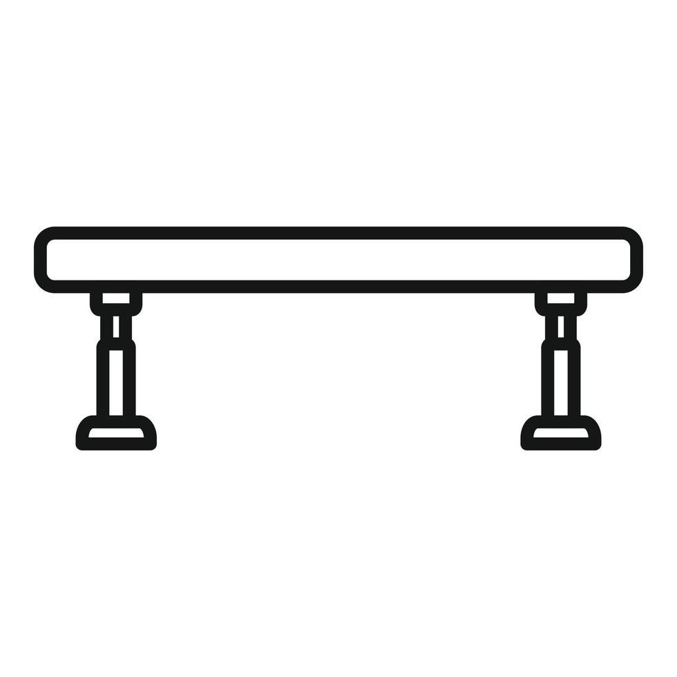 Gymnastic bar icon outline vector. Gym sport vector