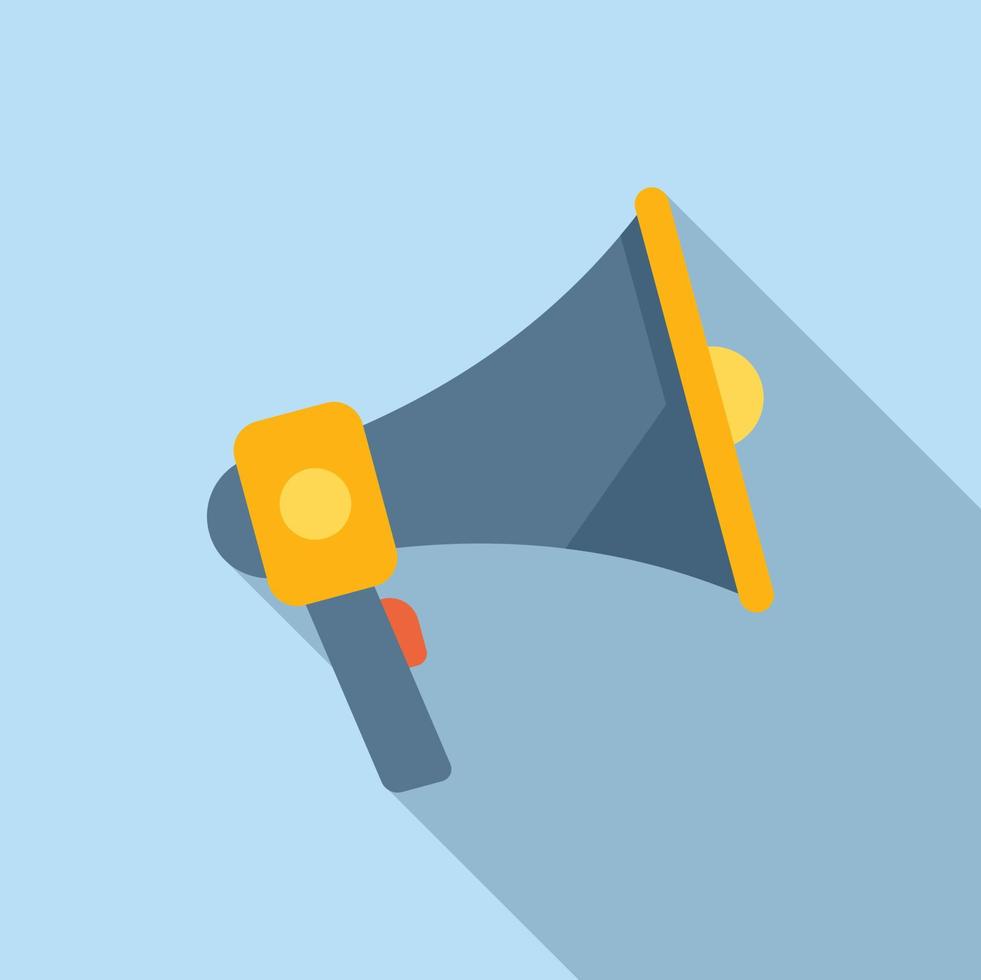 Subscribe megaphone call icon flat vector. Email newsletter vector