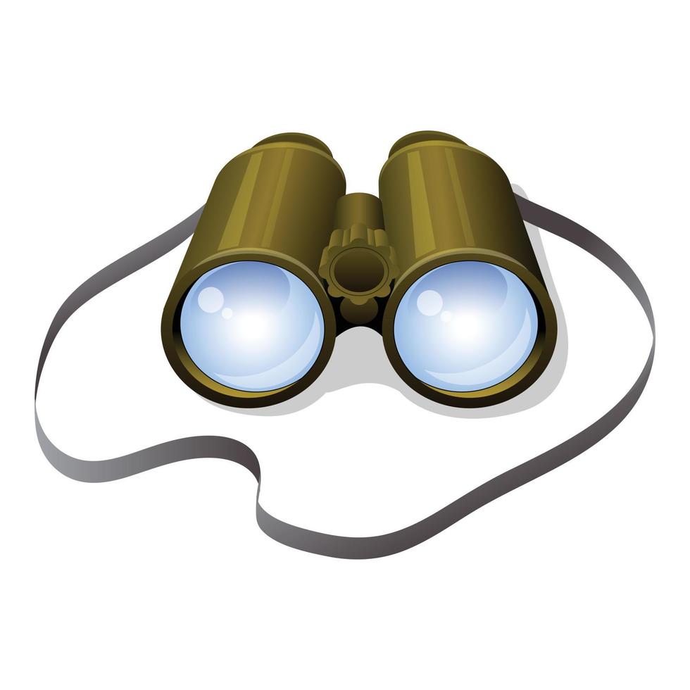 Binoculars icon cartoon vector. Optical equipment vector