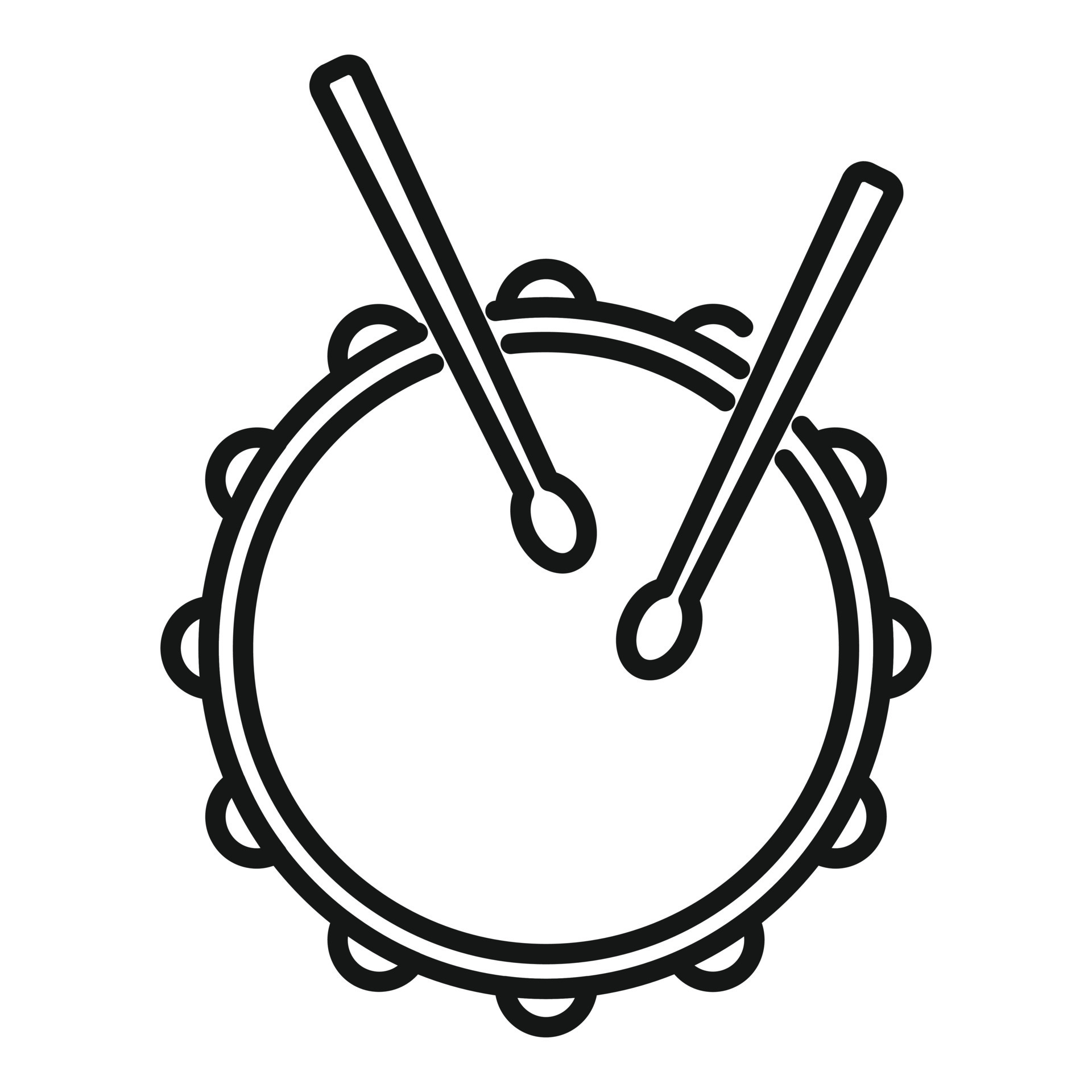 Jazz drum icon outline vector. Music instrument 14837673 Vector Art at