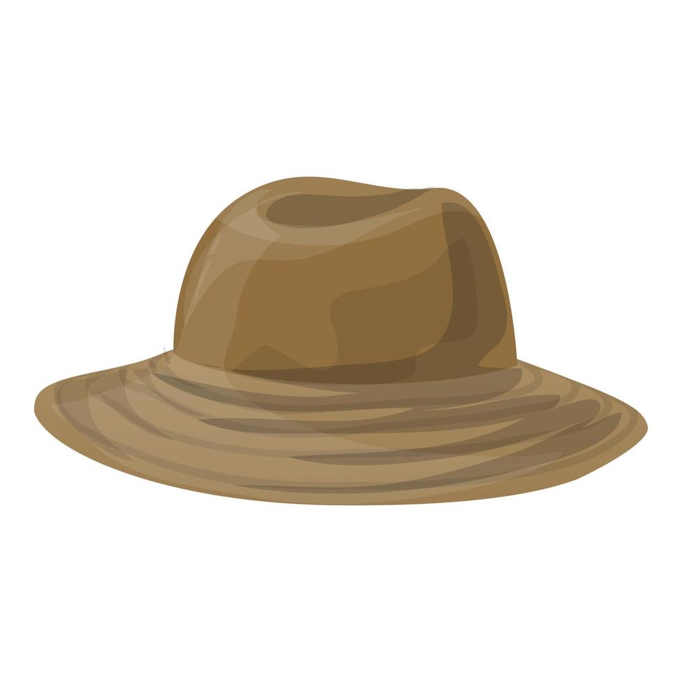 Hunting hat icon cartoon vector. Hunter equipment vector