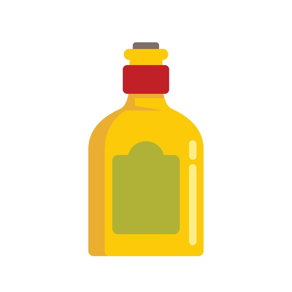 icono de botella de bebida mexicana vector aislado plano