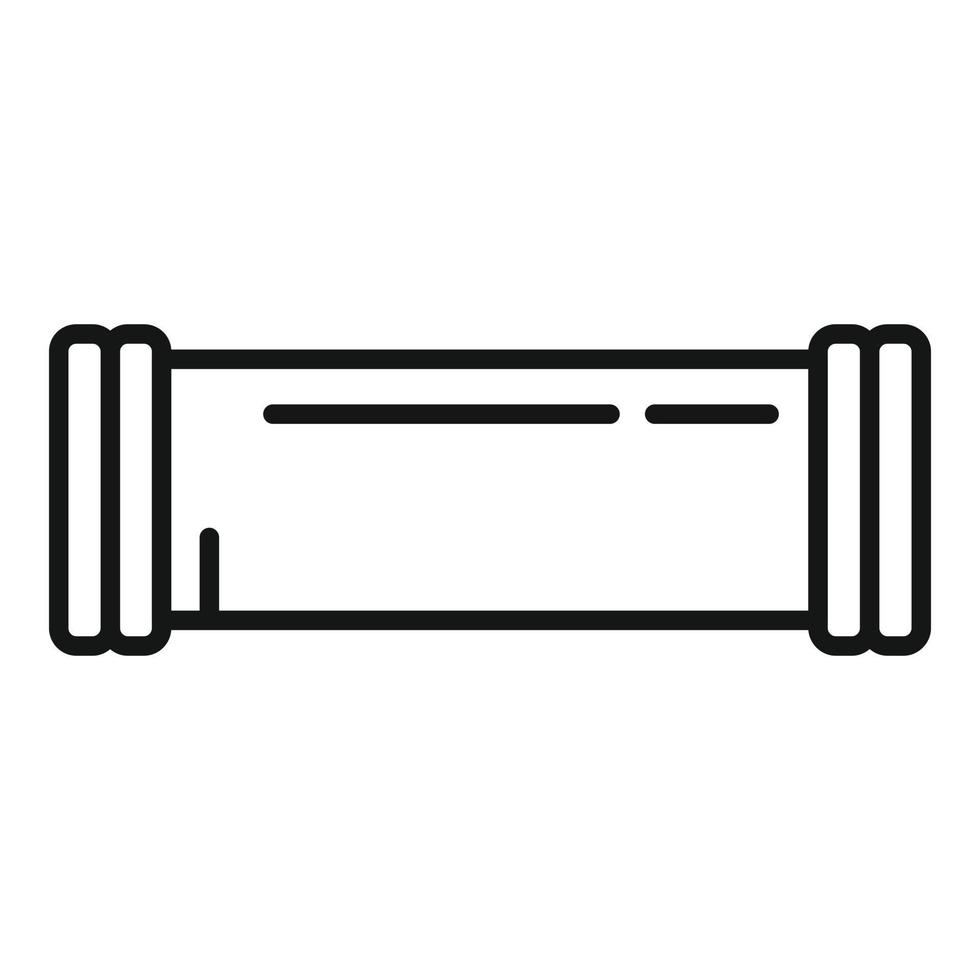 Pipe connector icon outline vector. Drain system vector