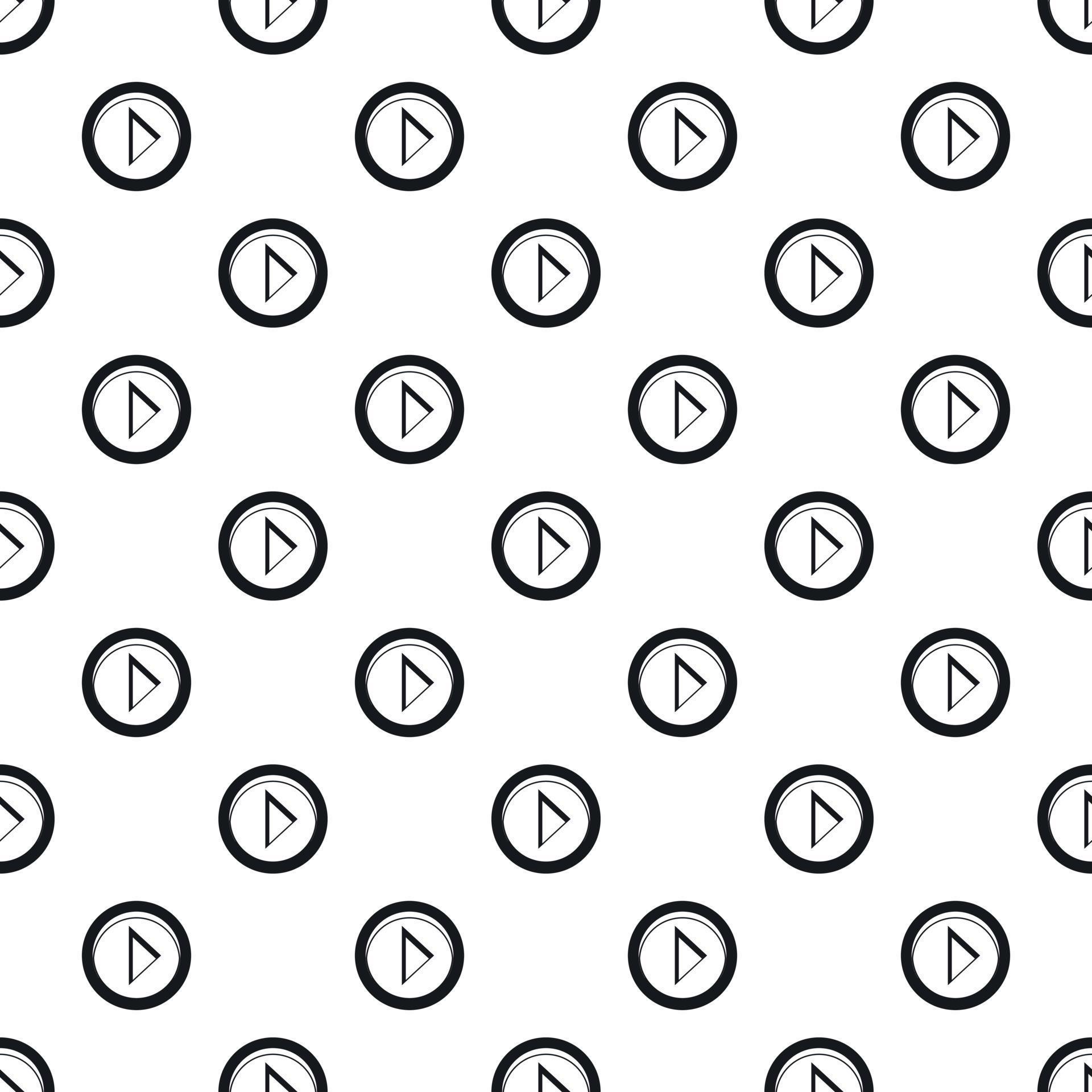 Play Pattern Icon Play button pattern, simple style 14837852 Vector Art at Vecteezy