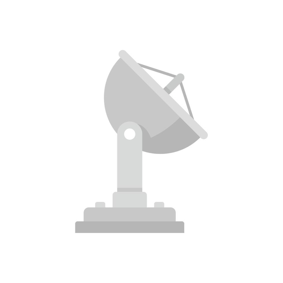 Station satellite icon flat isolated vector