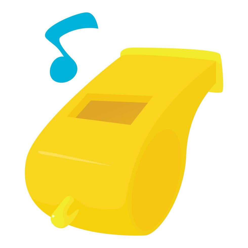 Whistle icon, cartoon style vector