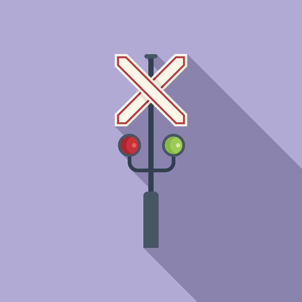 Control lights icon flat vector. Sign traffic vector