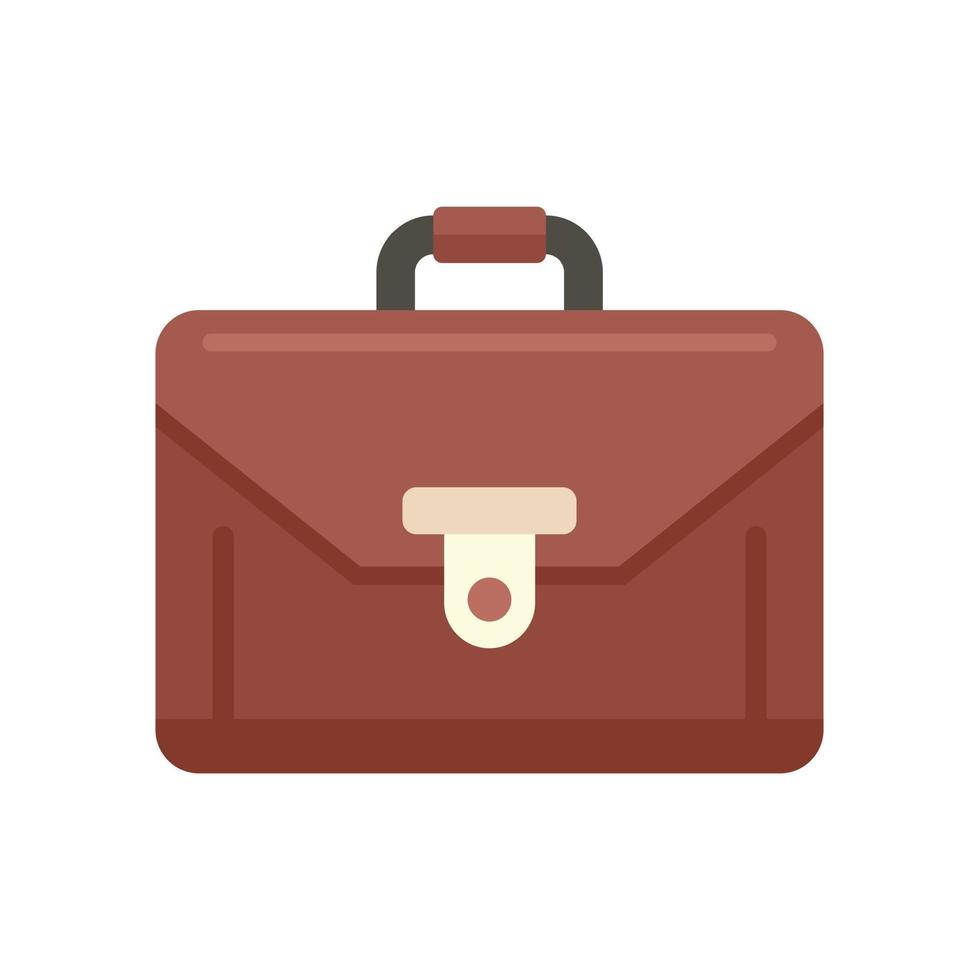 Product manager suitcase icon flat isolated vector