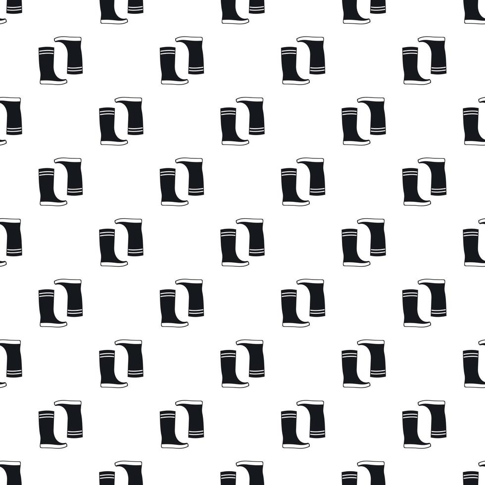 Boots pattern, simple style vector