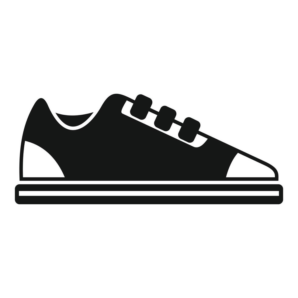 icono de la zapatilla de deporte de la tienda vector simple. zapato deportivo