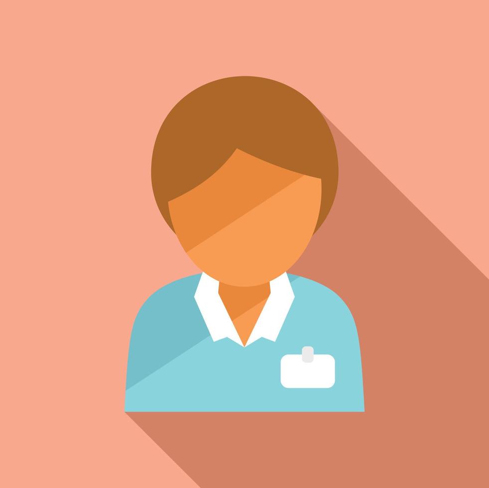 Woman expert icon flat vector. Quality expert vector