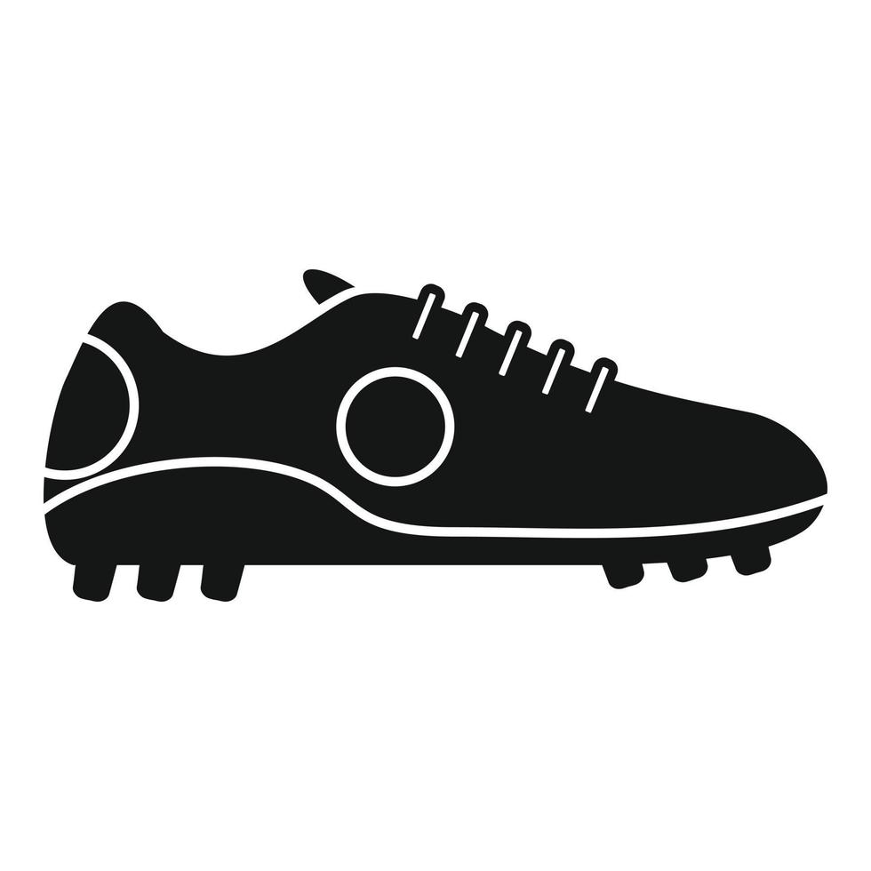 vector simple de icono de arranque deportivo. zapato de fútbol