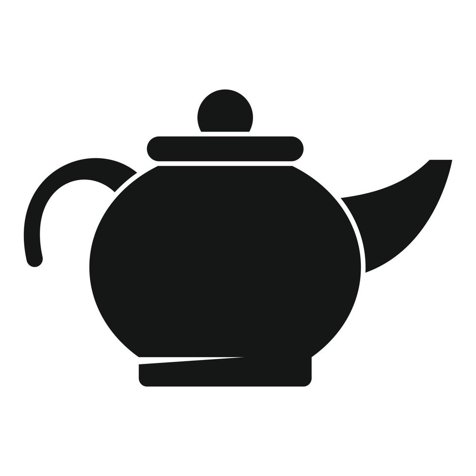 Tea pot icon simple vector. Hot drink vector
