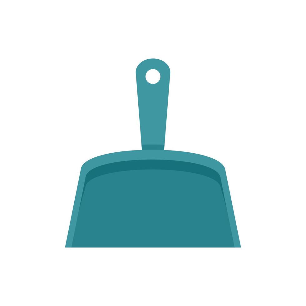 Cleaning dust pan icon flat isolated vector