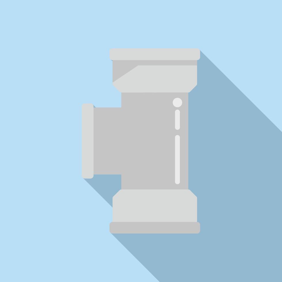 Pipe drain icon flat vector. Water pipeline vector